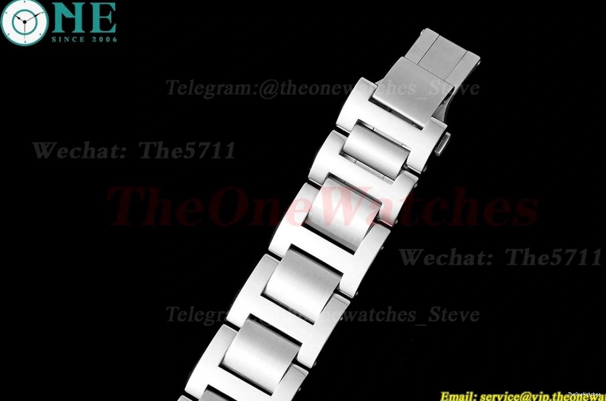 Dial White SS 42mm AF De Ballon Cartier Bleu SS A2824 1219